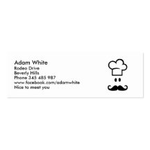 Chef cooking hat business card templates