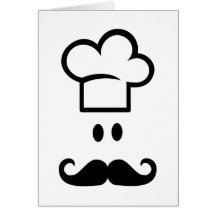 Chef cooking hat card