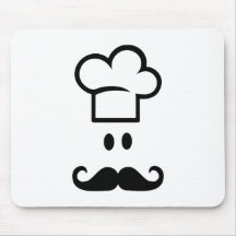 Chef cooking hat mousepad