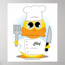 Chef Duck Poster