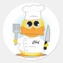 Chef Duck Sticker