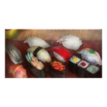 Chef - Food - Oh, I had sushi last night Photo Card Template