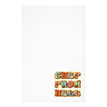 Chef from Hell Stationery Design