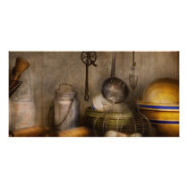 Chef - Ingredients - Breakfast and grandpa's Customized Photo Card