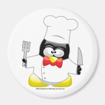 Chef Penguin Refrigerator Magnet