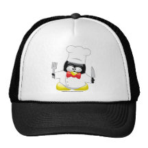 Chef Penguin Trucker Hat