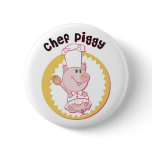 Chef_Piggy Pinback Buttons