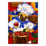 Chef Pug Greeting Card