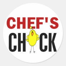 Chef’s Chick Round Stickers