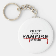 Chef Vampire by Night Keychain
