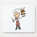 Chef with BIrthday Cake Mousepad