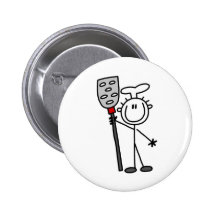 Chef with Spatula Button