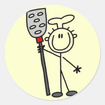 Chef with Spatula Tshirts and Gifts Stickers