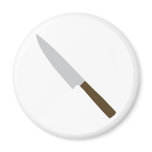 chefs kitchen knife icon magnet