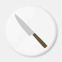 chefs kitchen knife icon magnet