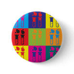 Chemical Engineering Pop Art buttons