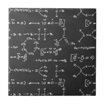 Chemical formula writing ceramic tile