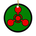 Chemical Weapon Symbol - Skull & X Bones ornaments