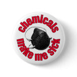 chemicals make me sick - mask buttons