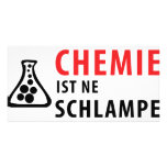 chemie ist ne schlampe icon photo greeting card