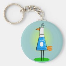 Chemist "Beeker Bird" Gifts Key Chain