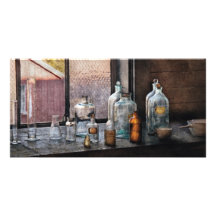 Chemist - Bottles Photo Greeting Card