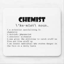 Chemist Definition Mouse Pad