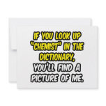 Chemist In Dictionary...My Picture invitations