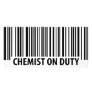 chemist on duty icon photo greeting card