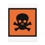 chemist skull sign postcards