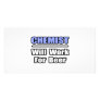 Chemist...Will Work For Beer Customized Photo Card