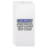 Chemist...Will Work For Beer rack cards