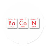 Chemistry Bacon stickers