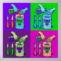 Chemistry Displacement Pop Art posters