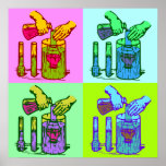 Chemistry Displacement Pop Art