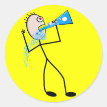 Chemistry Major Funny Stick Man Gifts Sticker