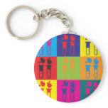 Chemistry Pop Art keychains