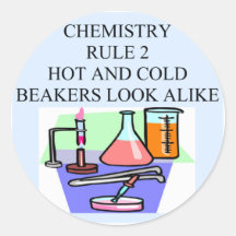 chemistry rule 2 round stickers