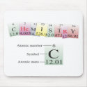 Chemistry Spelled with elements mousepads