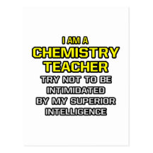 Chemistry Teacher...Superior Intelligence Post Card
