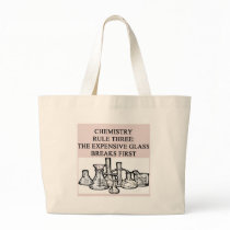 chemistry: the epensive glass breaks first canvas bag