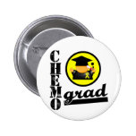 Chemo Grad Testicular Cancer Ribbon Button