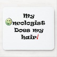 ChemoHair Blk Ltrs Mousemats