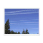 Chemtrails In Northwestern USA Postcard