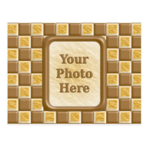 Chequerboard - Chocolate Marshmallow Post Cards