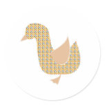 Chequerboard Duck Sticker
