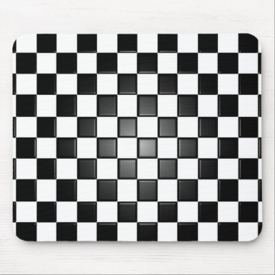 Chequerboard mousepad by scarletquill