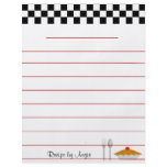 Chequerboard Pie Recipe Paper - With Lines flyers