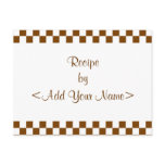 Chequerboard Recipe Cards