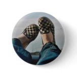 Chequerboard Vans Button